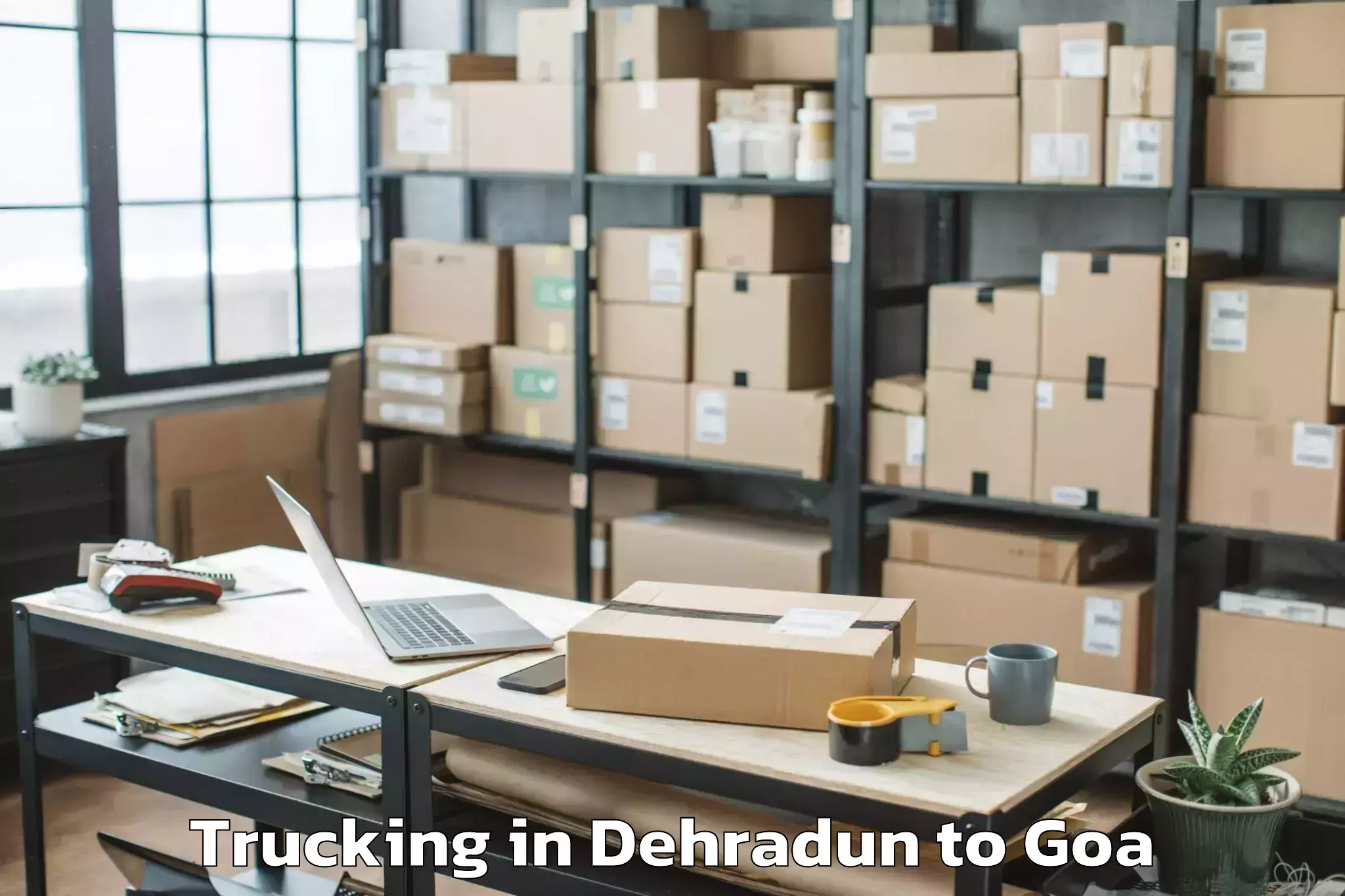 Hassle-Free Dehradun to Morjim Trucking